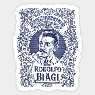 Rodolfo Biagi (in blue) Sticker